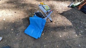 Тент своими руками в палаточном лагере.