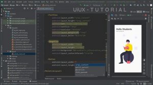 Modern Learning App UI Design in Android Studio | Part-1 | UiUX Tutorial