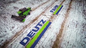 Испытание комбайна DEUTZ-FAHR 6095 HTS в декабре 2017 г.