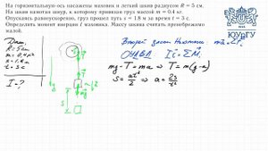Динамика поступательного и вращательного движения (3.22)