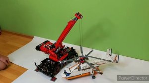 Что может поднять кран Лего Техник. ВЕРТОЛЁТ?!