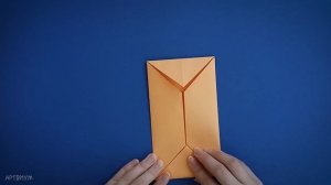 Конверт с сюрпризом из 1 листа бумаги А4 | Как сделать оригами конверт с посланием внутри [Без клея]