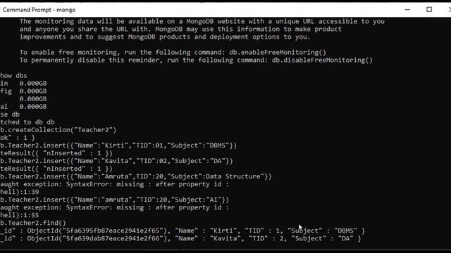 MongoDB CRUD Operations смотреть онлайн