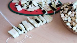 СУШИМ ? БАКЛАЖАН В ДОМАШНИХ УСЛОВИЯХ. как хранить и готовить.