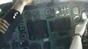 Посадка Ту 154 вид из кабины пилотов Любительское видео Avsim su
