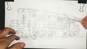 КАК НАРИСОВАТЬ ТЕПЛОВОЗ  ЧМЭ-3 [TIMELAPSE] РЕАЛИСТИЧНЫЙ РИСУНОК ПОЕЗДА