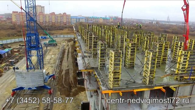 Новостройки Тюмени ЖК "Новый мыс 3.0" видео аэросъемка