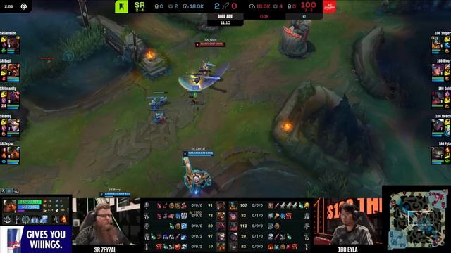 SR vs 100  Week 3 Day 3 S14 LCS Spring 2024  Shopify Rebellion vs 100 Thieves W3D3 Full Game