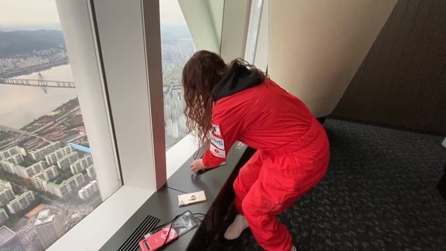 Три метра над уровнем неба/Небоскрёб Южной Кореи Lotte World Tower/롯데타워스카이브릿지//SKY BRIDGE/KOREA VLO