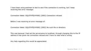 MySQL : PHP Connection failed: SQLSTATE[HY000] [2002] Connection refused