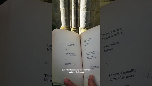 Guillevic "du domaine Euclidiennes" poésie. Gallimard. lu par Renaud Allirand (5)