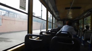 Поездка в утреннем трамвае, Ростов-на-Дону, окт 23г