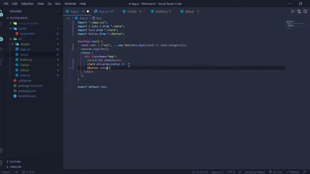 ReactJS Filter Search Tutorial - Beginner Project Using React Components