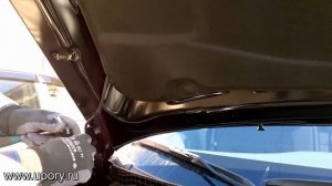 Установка упоров (амортизаторов) капота Mitsubishi Outlander 3 от upory.ru