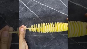 ОРИГИНАЛЬНЫЙ СПОСОБ НАРЕЗКИ КАРТОФЕЛЯ