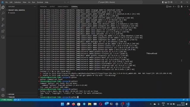 Install Python in Windows WSL Ubuntu (Malayalam)