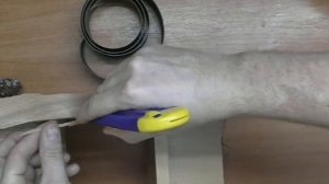 шпонирование торца ДСП с помощью утюга, паяльного топора и строительного фена