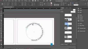 How to Curve Text in InDesign - Type on a Path Tool Tutorial