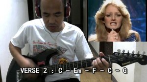 its a heartache with chords, guitar cover with Bonnie Tyler