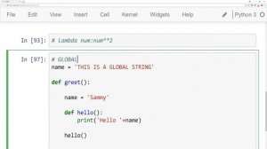 nested statements and scope in python