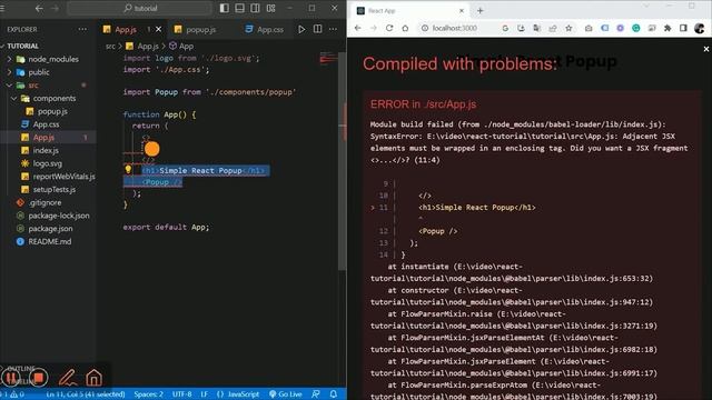 React JS Simple Popup using useState React JS Hooks смотреть онлайн