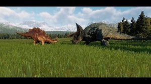 ALL CARNIVORE AND HERBIVORE DINOSAURS BATTLE ROYALE IN BIOSYN SANCTUARY - Jurassic World Evolution