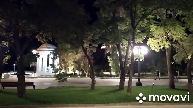 Фонтаны на набережной Волгограда. Вечерняя прогулка по верхней террасе набережной.
