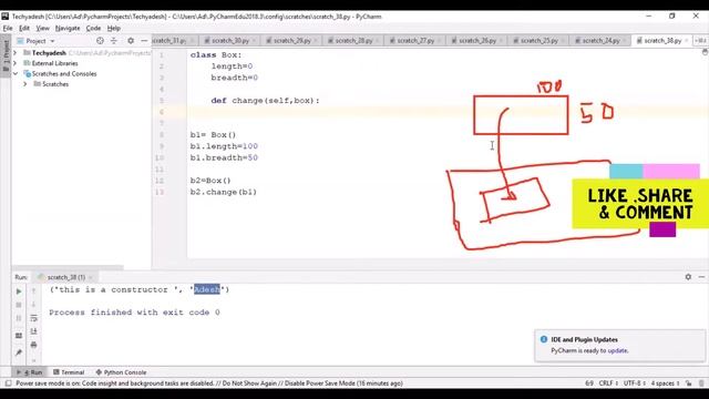 O Level Python Class M3-R5 [Object Oriented Python] Constructor, Overloading, Object pass-return