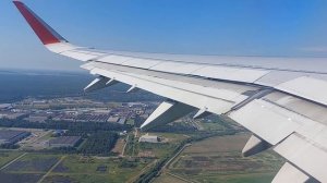 Взлёт самолёта Эйрбас ( Аэробус) Airbus. Санкт-Петербург. Аэропорт Пулково.