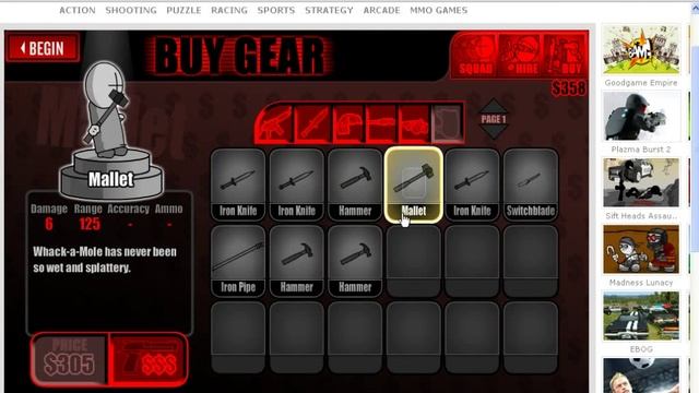 Обзорчик на Флеш игры часть 1(Madness:Project Nexus:Arena combat) смотреть онлайн