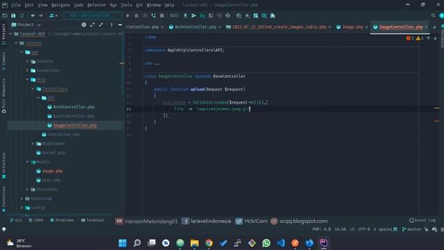 Image Upload Via REST API in Laravel 9 with Authentication