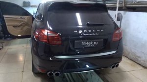 Спортивная выхлопная система на Porsche Cayenne Turbo 4.8