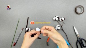 ABC TV | How To Make Cotton Flower With Pipe Cleaner - Craft Tutorial