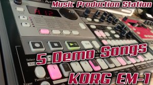 Korg Electribe EM-1  -  грувбокс из 2000 года. Слушаем 5 Demo Songs.
