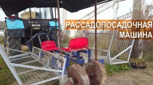 Рассадопосадочная машина для саженцев смородины. КФХ Бабкена Испиряна