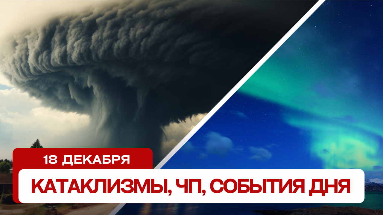 Катаклизмы сегодня 18.12.2023. Новости сегодня, ЧП, катаклизмы за день, события дня