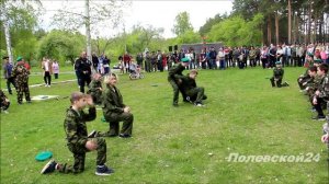 Выступления юных пограничников