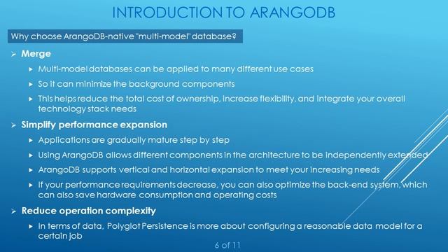 Introduction to ArangoDB | What is ArangoDB? | Features | When to use ArangoDB | Pros of ArangoDB