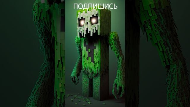 ? Нейросеть нарисовала КРИПЕРА из игры Майнкрафт #shorts смотреть онлайн