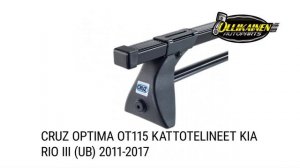 CRUZ Optima OT115 kattotelineet Kia Rio III (UB) 2011-2017