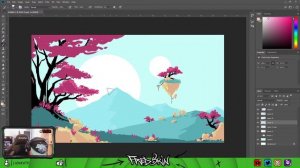 [FR] ART LIVE : Paysage d'un autre monde! (Photoshop - XP Pen )