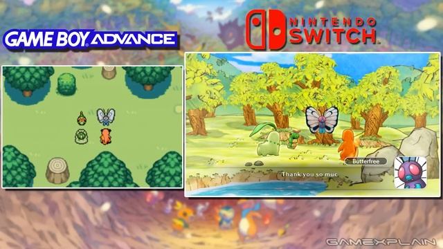 Pokémon Mystery Dungeon DX Graphics Comparison (Switch vs GBA) смотреть онлайн