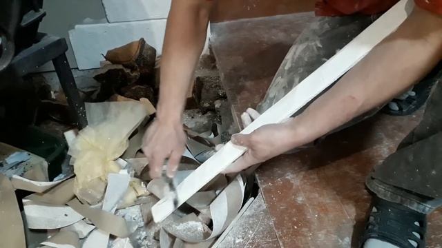 Декор стен:)Имитация Камня из Гипсокартона:)Часть 1. смотреть онлайн