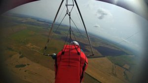 Учусь летать на Юце. Полёт 4. Август 2024. Дельтаплан Discus 14B. Стойка покинула чат...