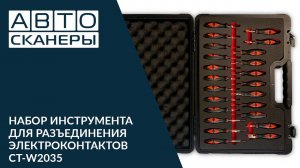 Набор инструмента для разъединения электроконтактов Cartool CT- W2035