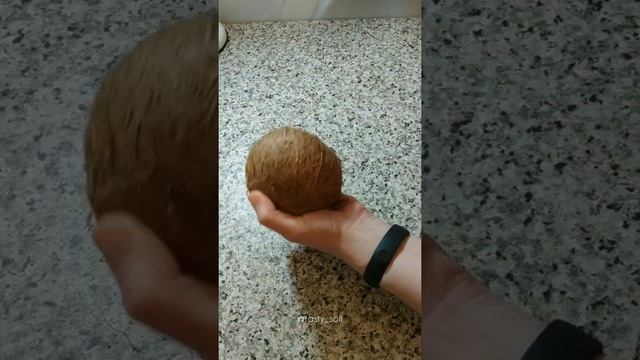 How To Crack a Coconut #asmr . Как легко разбить Кокос чтобы ядро оставался целым ?