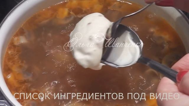 Аппетитный гречнево-грибной суп
