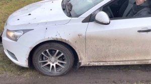 Шевроле круз против слякоти и грязи! Ноябрь 2021 на летней резине!