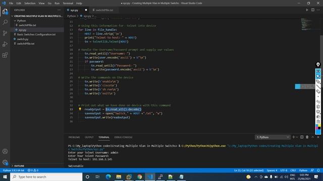 Python for Network Engineer |  Cisco device config backup to file using Python 3 | Video 26