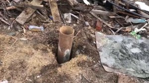 Бетонирование стаканов под опоры труб для газа